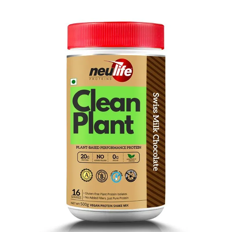 Neulife Clean Plant Protein Isolate Powder - Swiss Chocolate Flavour