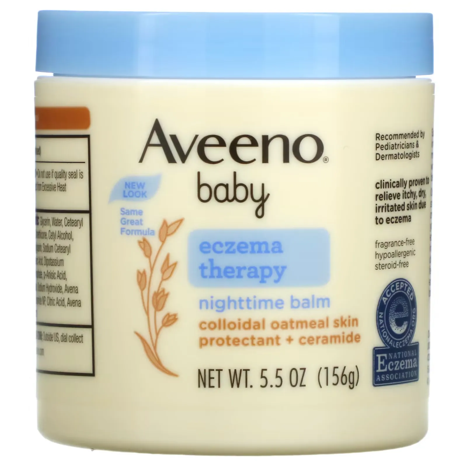 Baby, Eczema Therapy, Nighttime Balm, Fragrance Free, 5.5 oz (156 g)