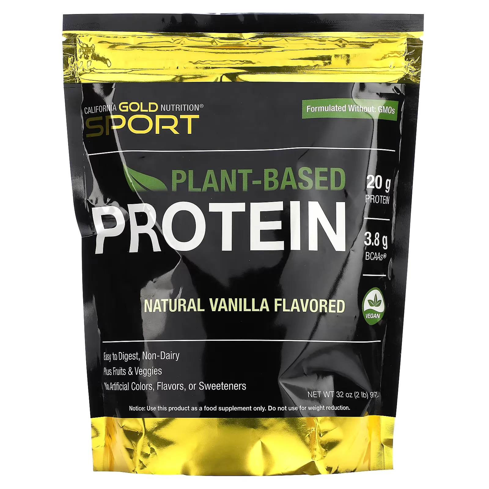 SPORT - Vegan Protein Vanilla, 2 lbs Pouch