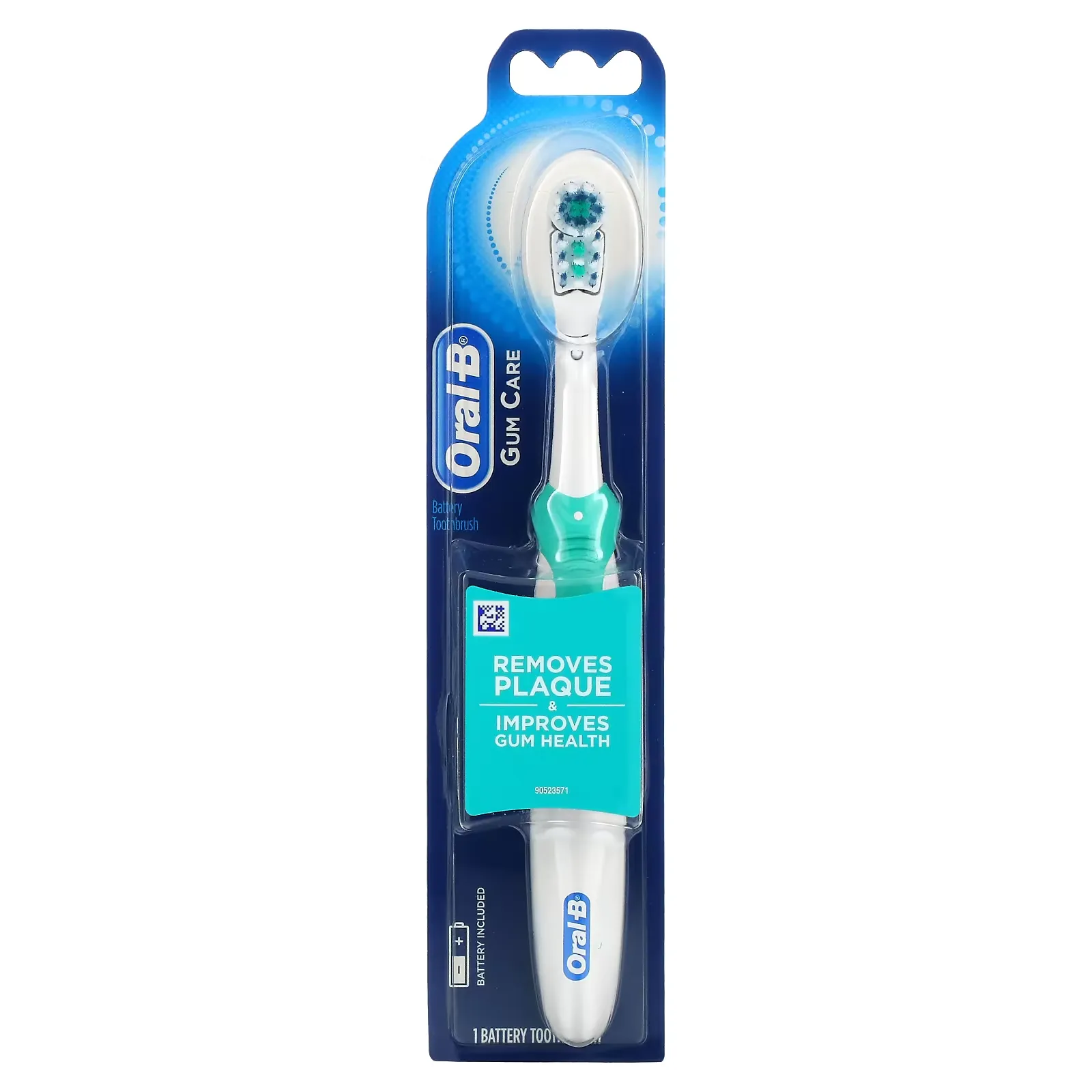 Gum Care, Battery Power Toothbrush, Soft Bristles, 1 Toothbrush