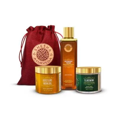 Shesha Ayurveda Nalpamaradi Skin Brightening Combo