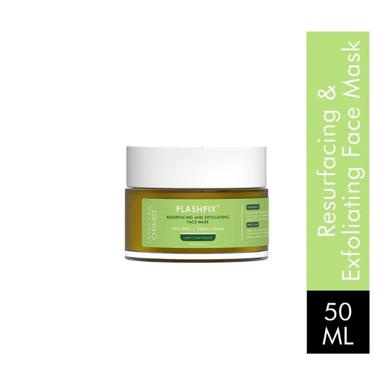 Conscious Chemist Flashfix Resurfacing & Exfoliating Face Mask For Oily Acne-prone Skin