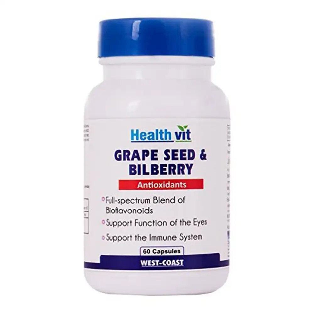 Healthvit Grape Seed & Bilberry,  60 capsules