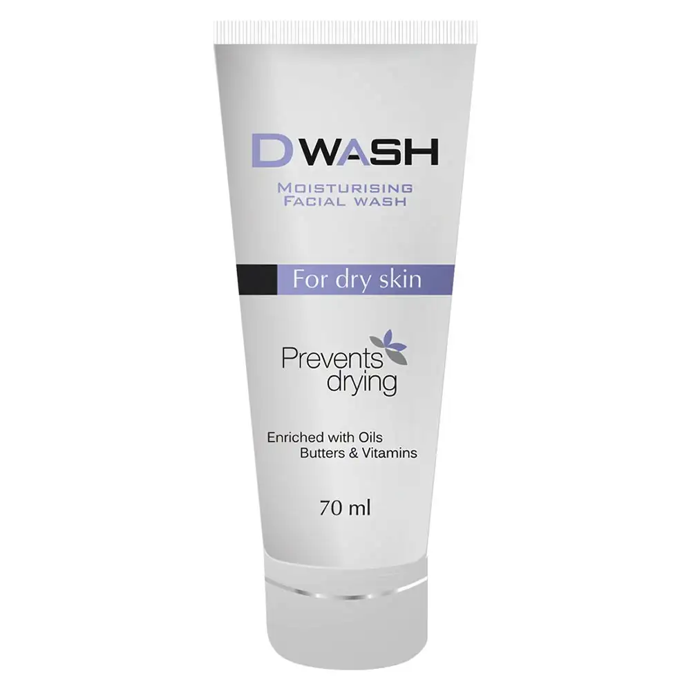 Dwash Moisturising Facial Wash,  70 ml  for Dry Skin