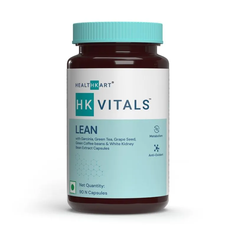 HealthKart HK Vitals Lean, Fat Burner Capsules with Garcinia Cambogia, Green Tea, and Grape Seed