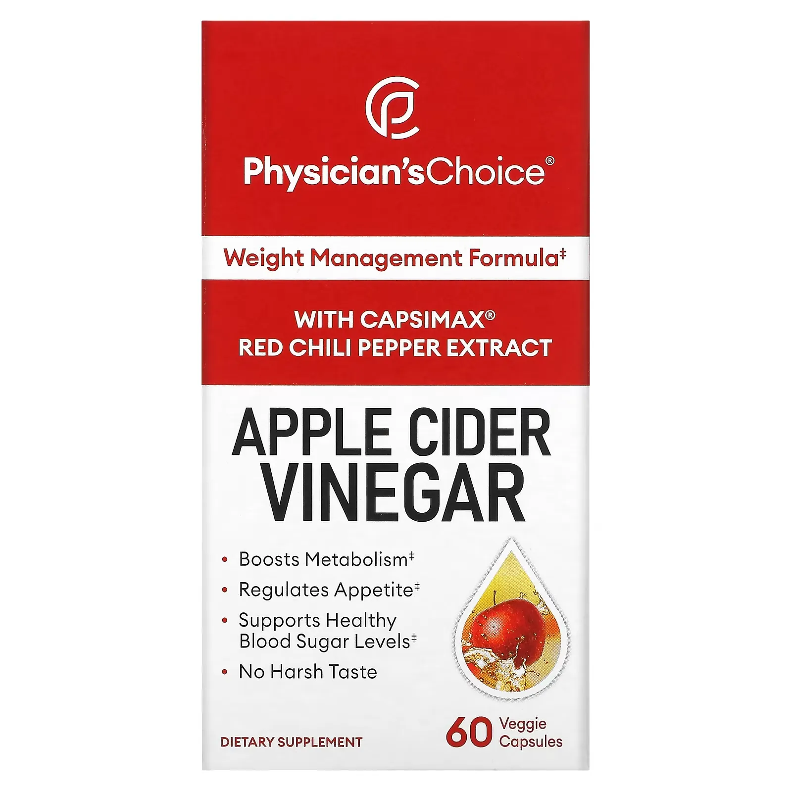 Apple Cider Vinegar, 60 Veggie Capsules