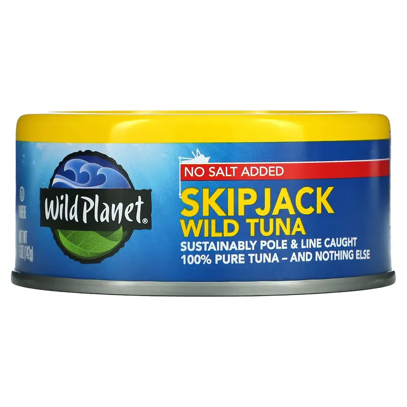 Skipjack Wild Tuna, No Salt Added, 5 oz (142 g)