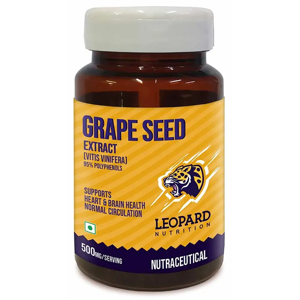 Leopard Nutrition Grape Seed Extract,  60 capsules