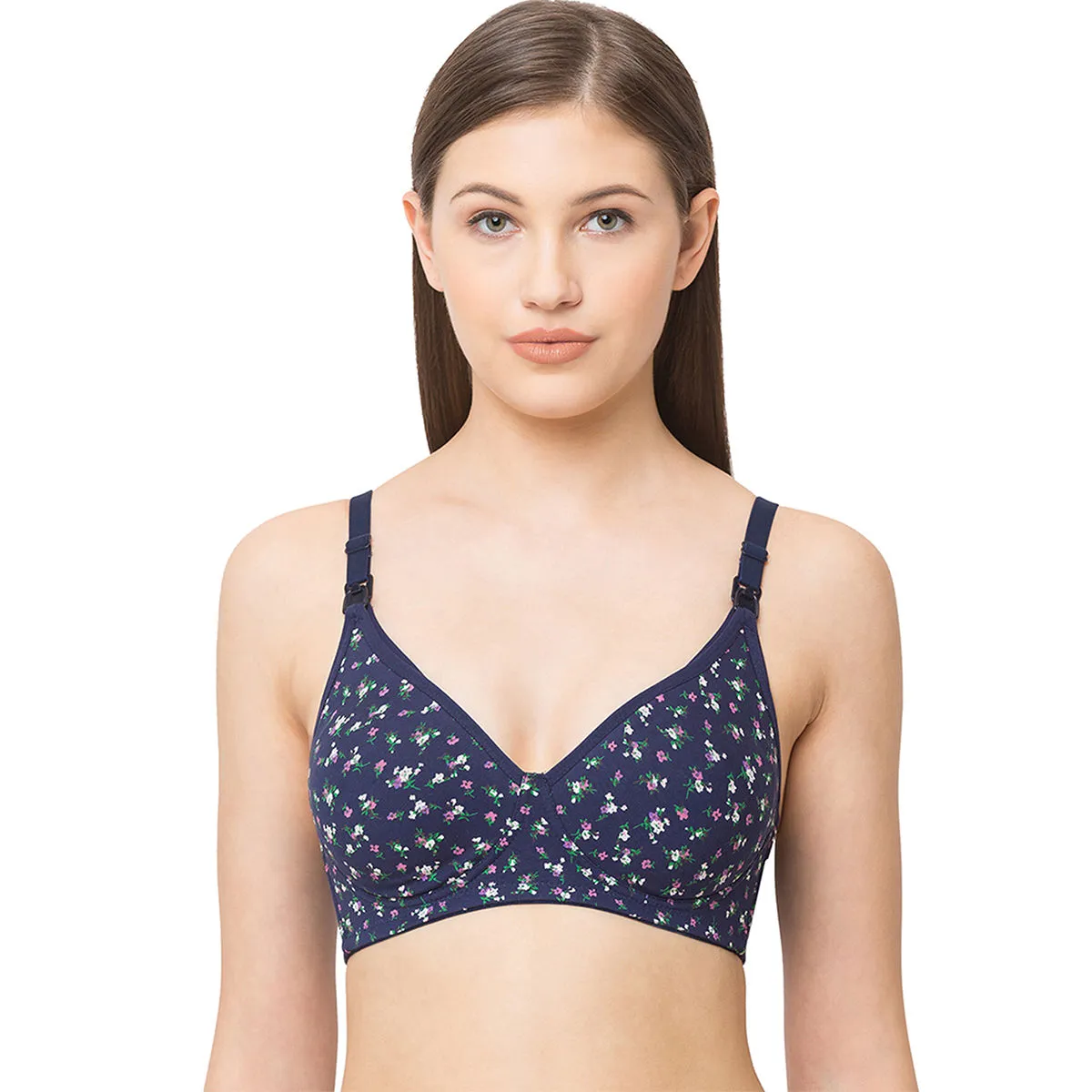 Juliet Women's Non padded Non Wired Feeding bra -1212 - Navy Blue (38C)