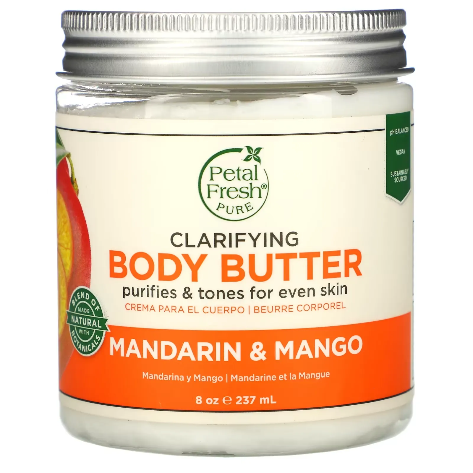 Clarifying Body Butter, Mandarin & Mango, 8 oz (237 ml)