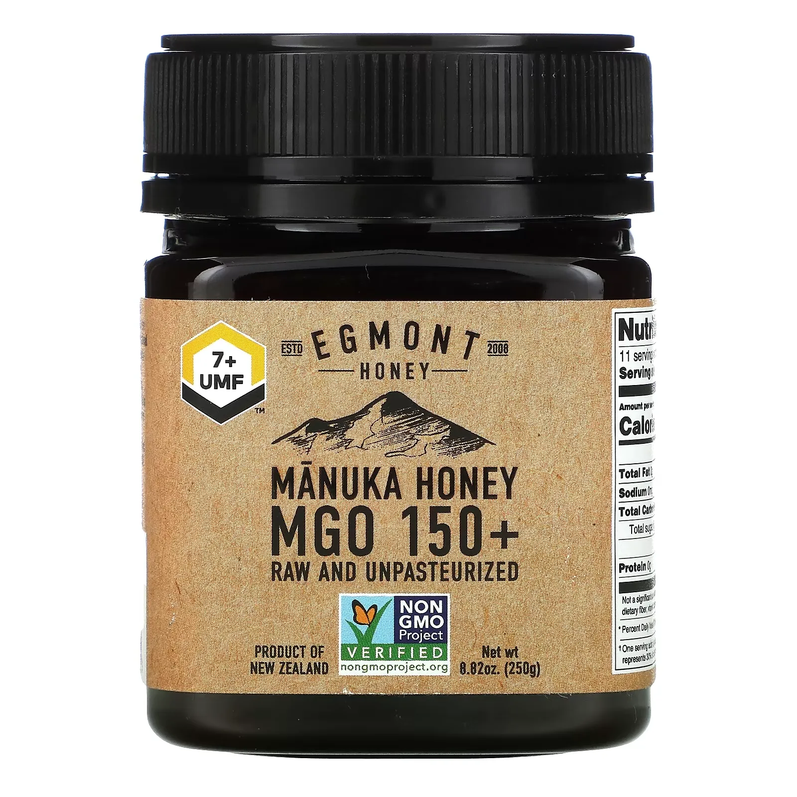 Manuka Honey, Raw And Unpasteurized, MGO 150+, 8.82 oz (250 g)