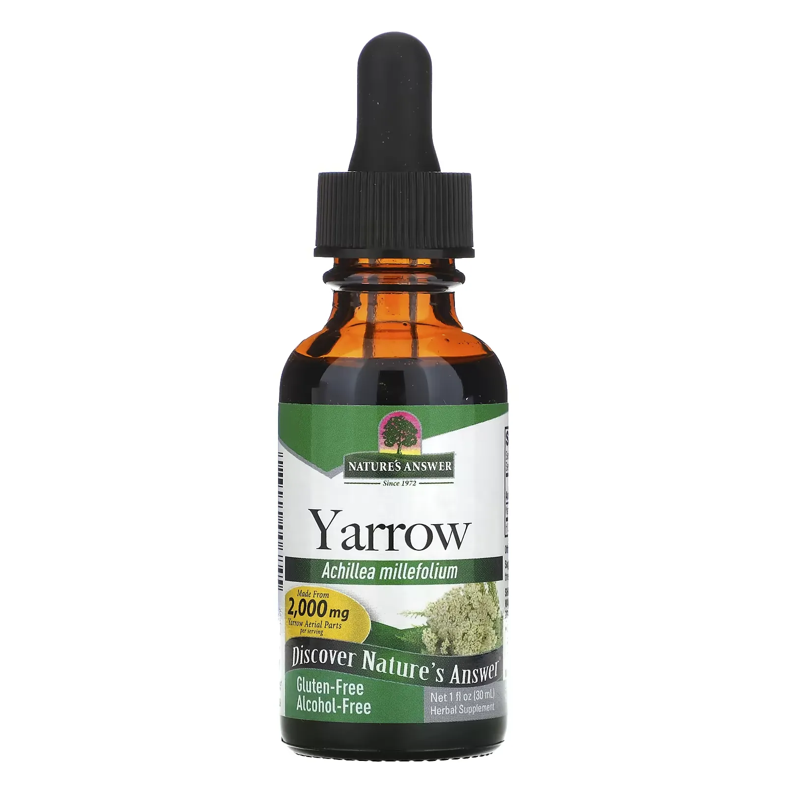 Yarrow, Alcohol-Free, 2,000 mg, 1 fl oz (30 ml)