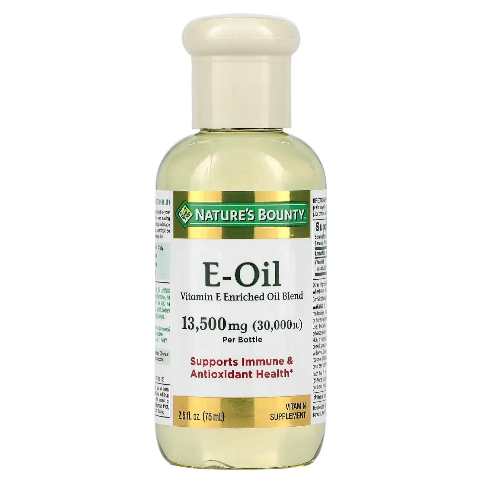 Vitamin E-Oil, 13,500 mg (30,000 IU), 2.5 fl oz (75 ml)