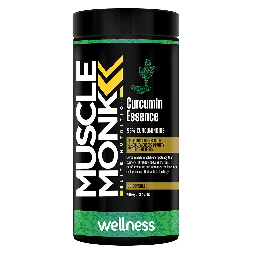 MuscleMonk Curcumin 95% Extract,  60 capsules