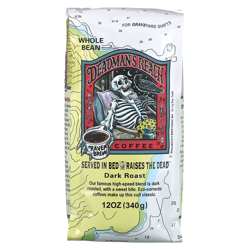 Deadman's Reach Coffee, Whole Bean, Dark Roast, 12 oz (340 g)