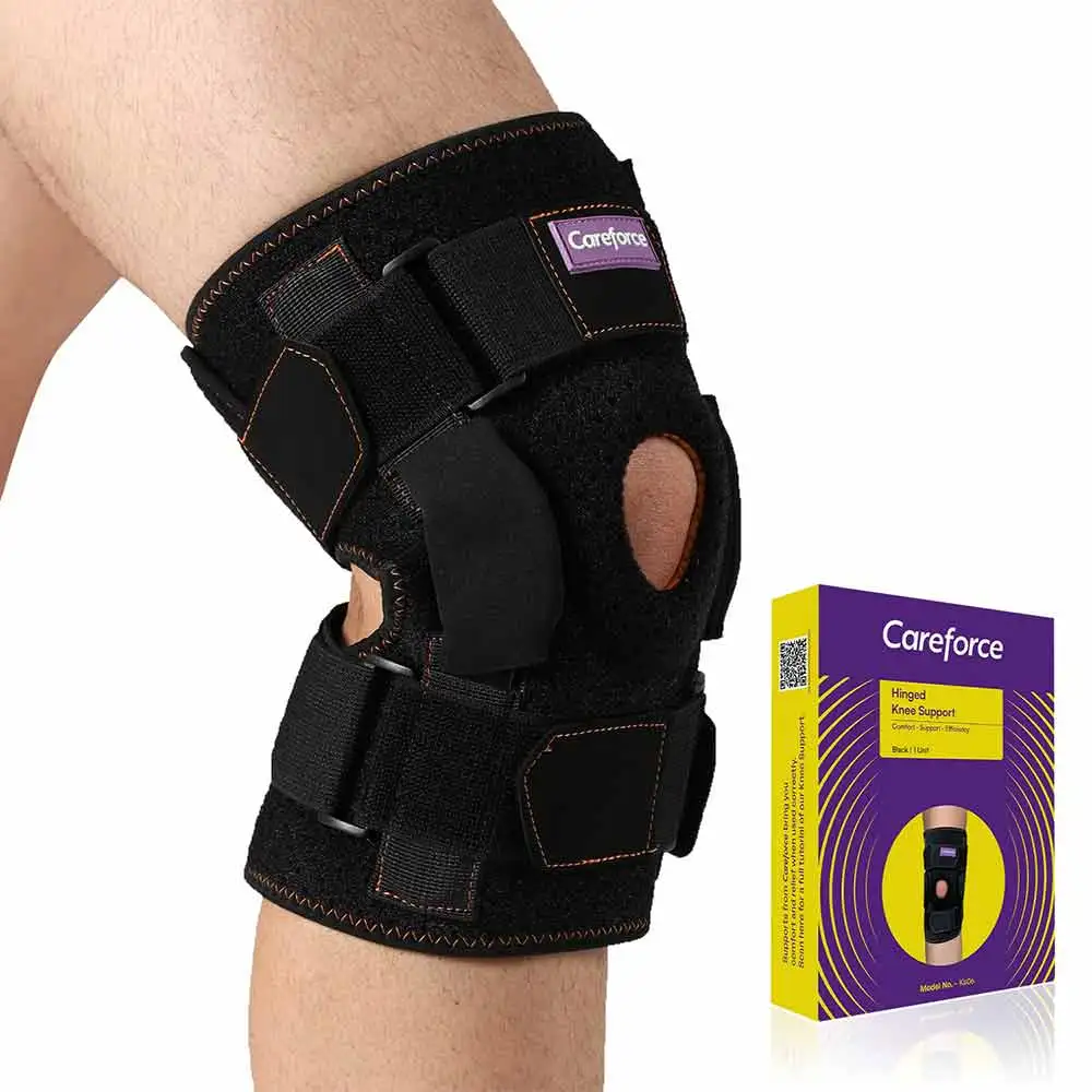 Careforce Hinged Knee Support,  Black  Large-Extra Large