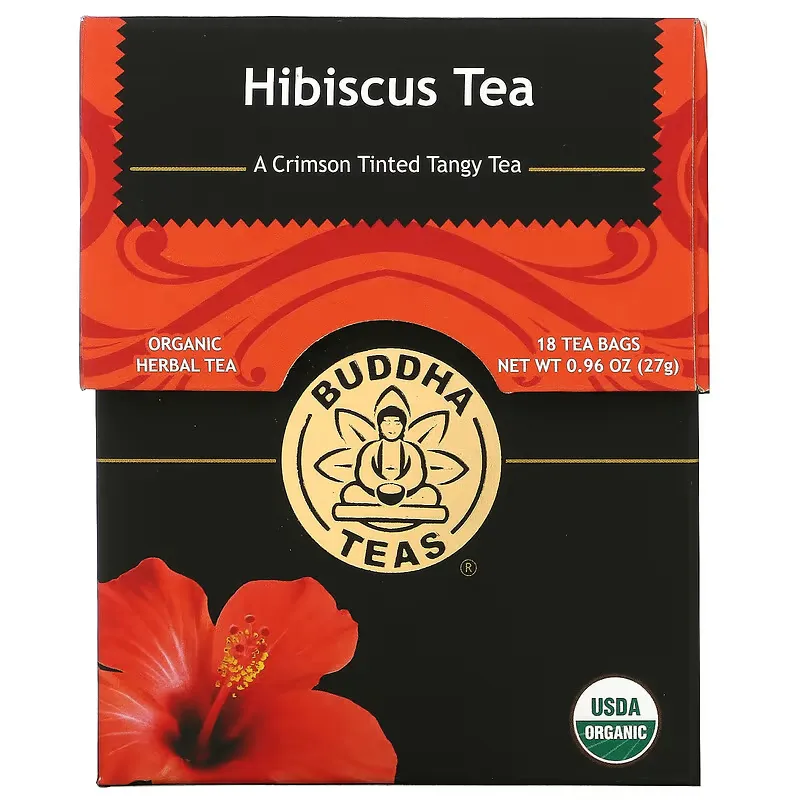 Organic Herbal Tea, Hibiscus Flower, 18 Tea Bags, 0.95 oz (27 g)