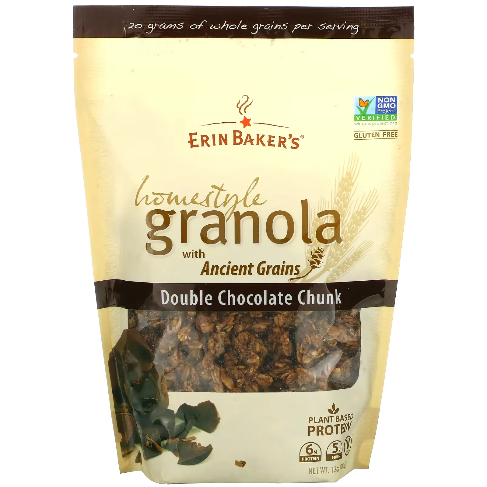 Homestyle Granola with Ancient Grains, Double Chocolate Chunk, 12 oz (340 g)