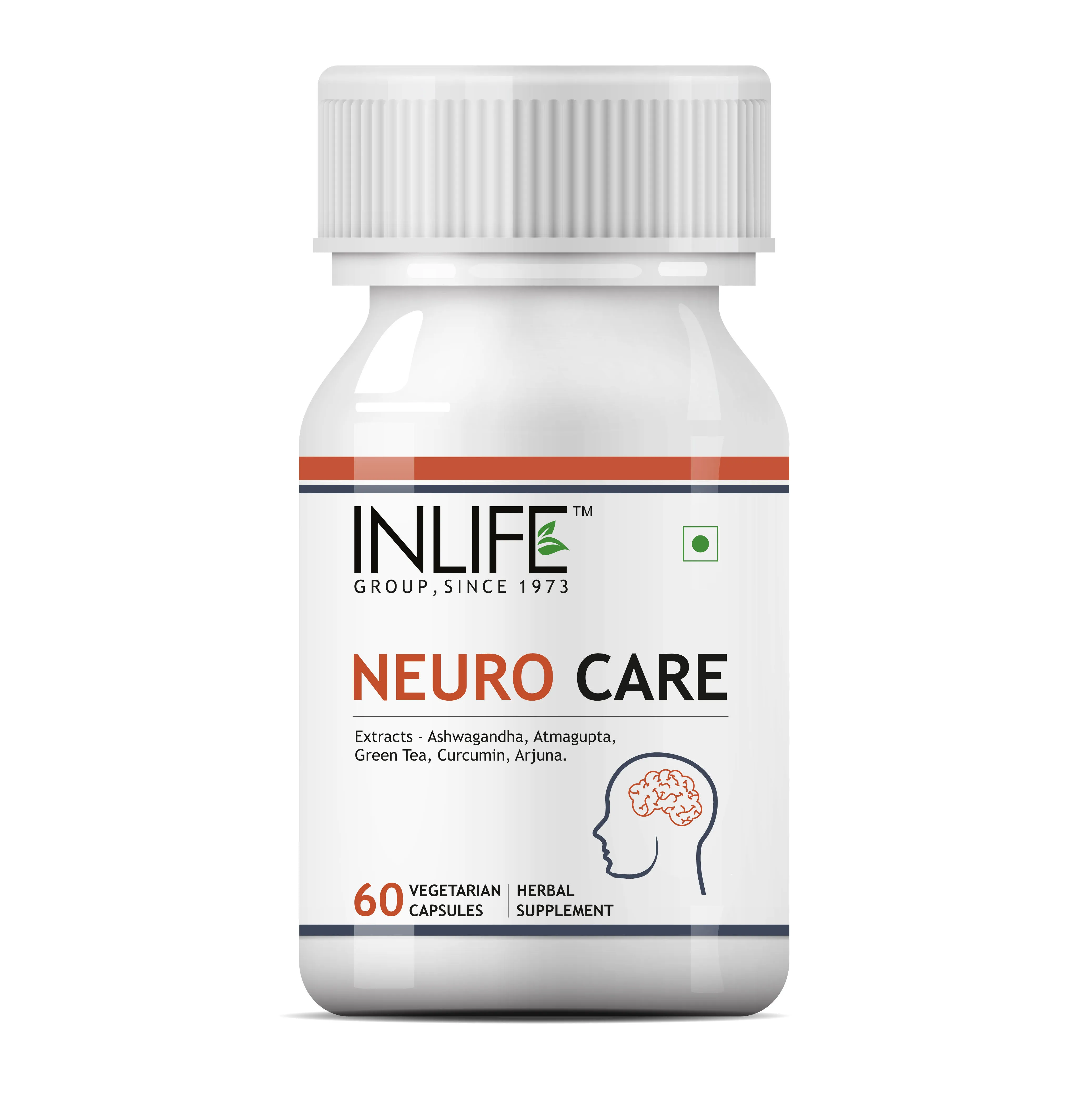 INLIFE Neuro Nerve Care Supplement 500mg (60 Vegetarian Capsules)