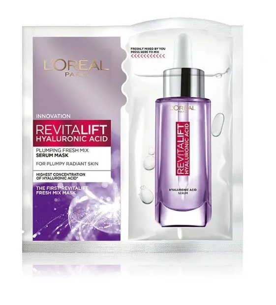 L'Oreal Paris Revitalift Hyaluronic Acid Fresh Mix Serum Sheet Mask