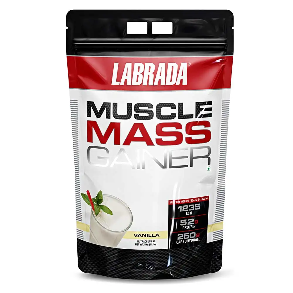 Labrada Muscle Mass Gainer,  11 lb  Vanilla