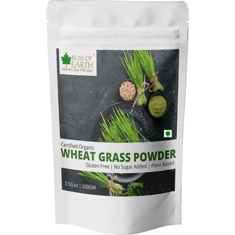 Bliss Of Earth Organic Wheat Grass Powder