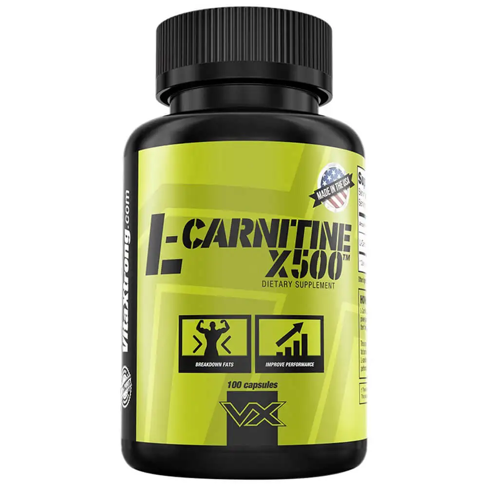 VX Nutrition L Carnitine X500,  100 capsules  Unflavoured