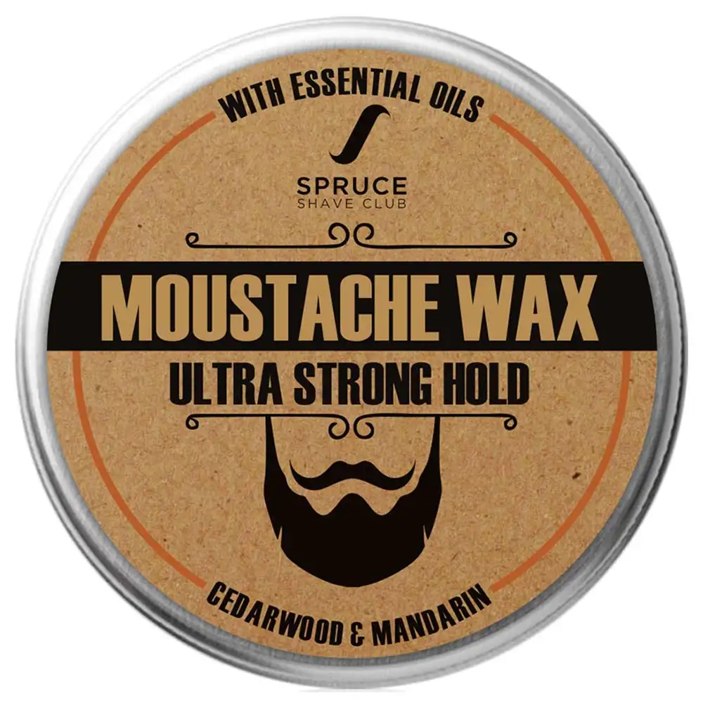 Spruce Shave Club Moustache Wax Ultra Strong Hold,  50 g  Cedarwood & Mandarin