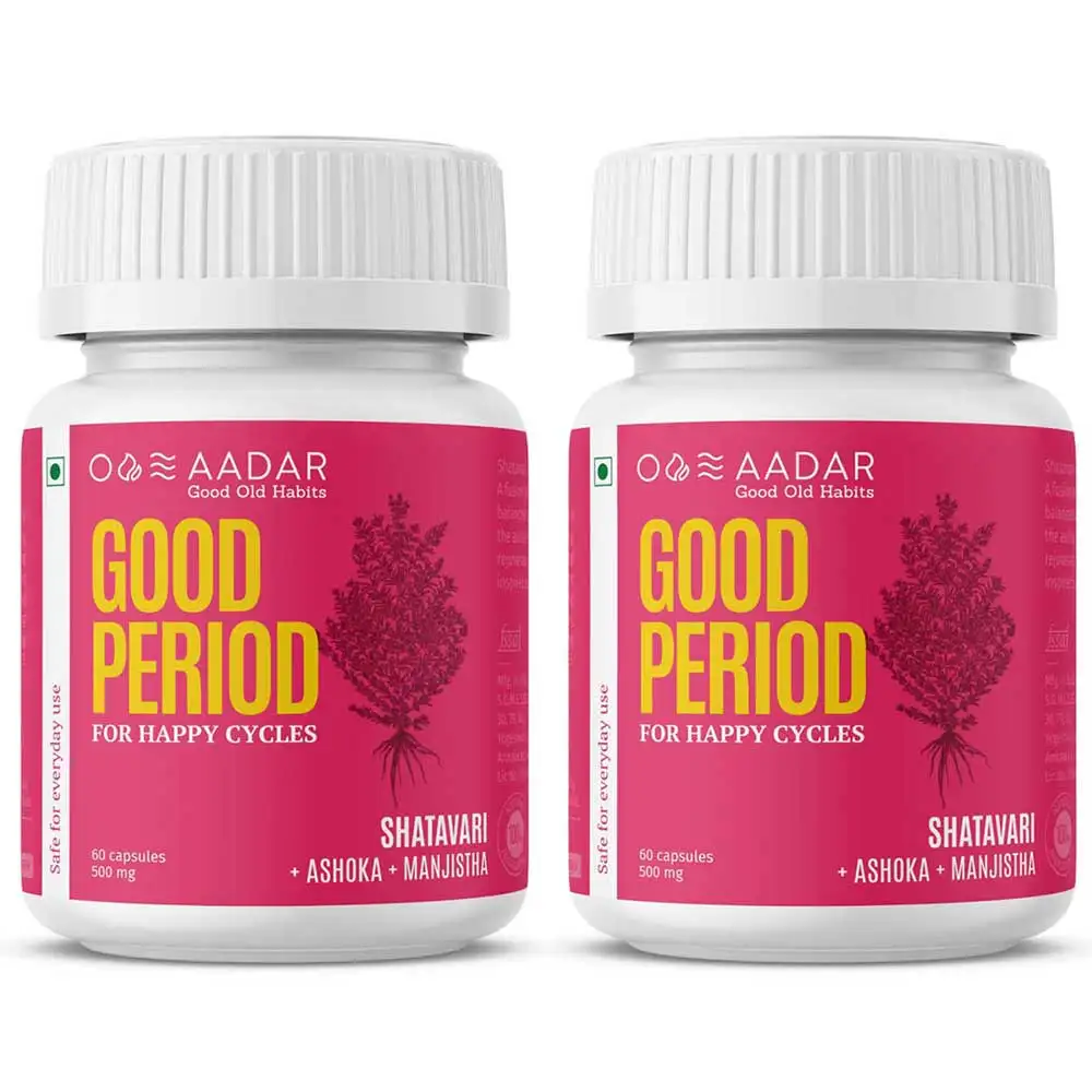 Aadar Good Period for Happy Cycles Pack of 2,  60 capsules