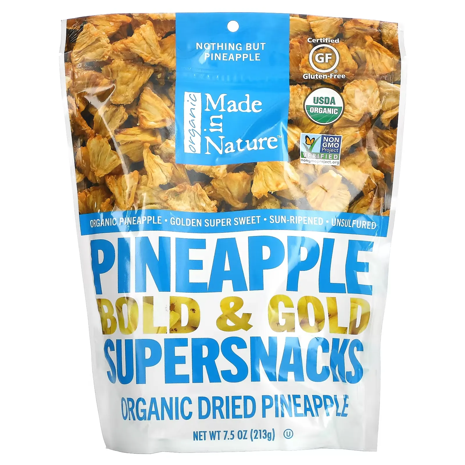 Dried Pineapple Supersnacks, 7.5 oz (213 g)