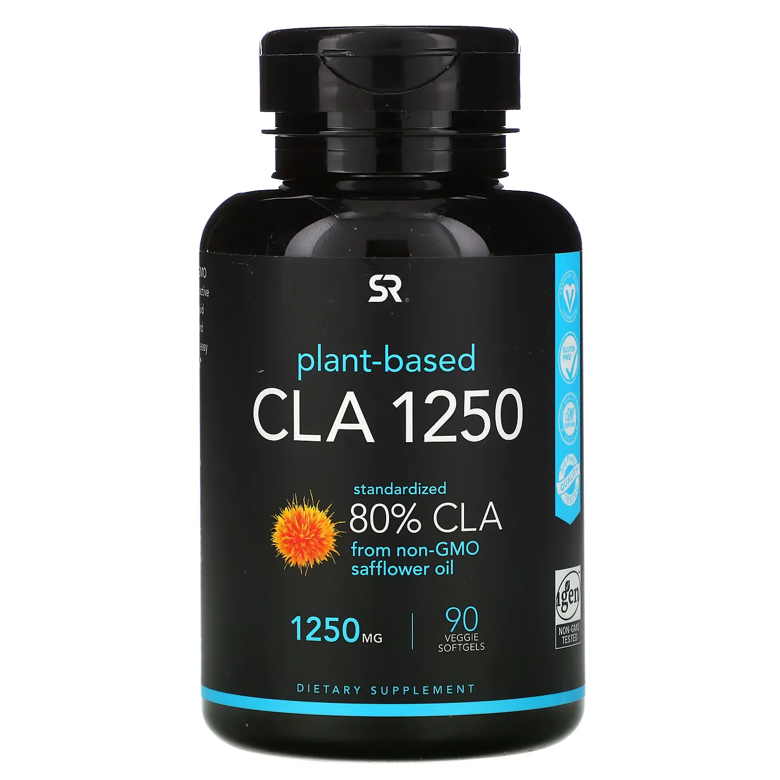 Plant Based CLA 1250, 1,250 mg, 90 Veggie Softgels