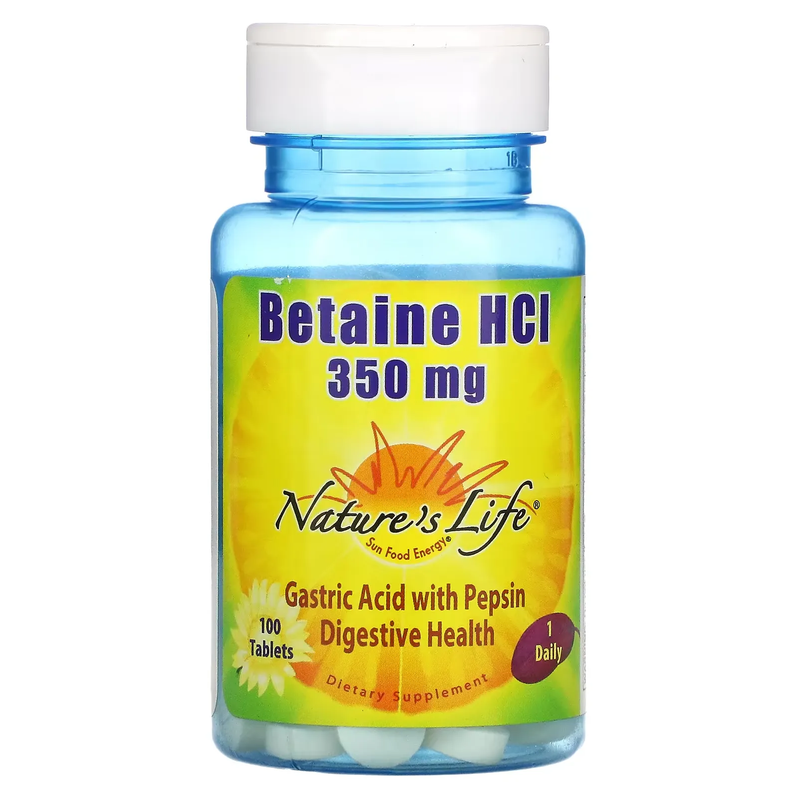 Betaine HCL, 350 mg, 100 Tablets