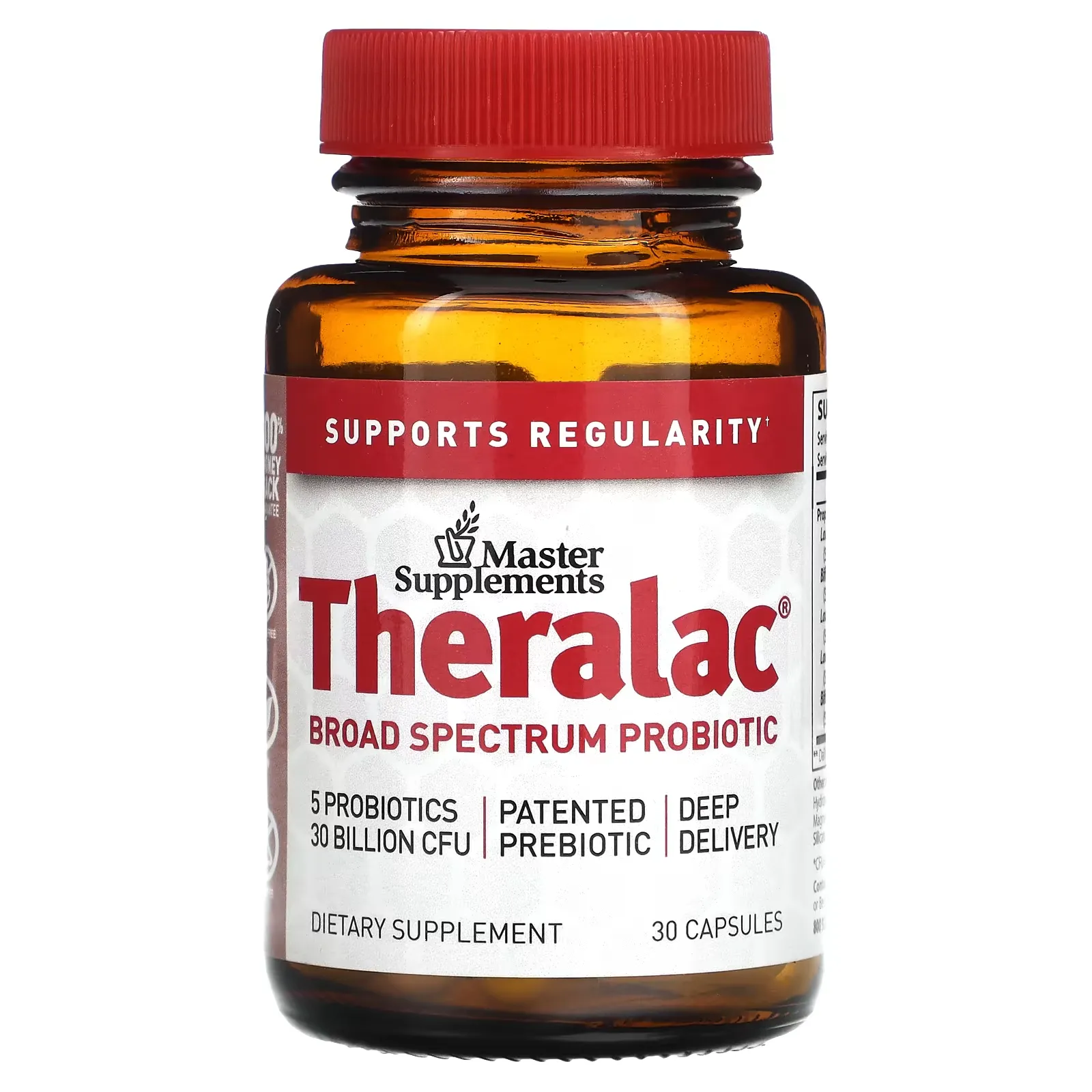 Theralac, Broad Spectrum Probiotic, 30 Billion CFU, 30 Capsules