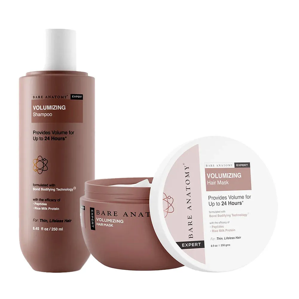 Bare Anatomy Volumizing Shampoo And Hair Mask Combo