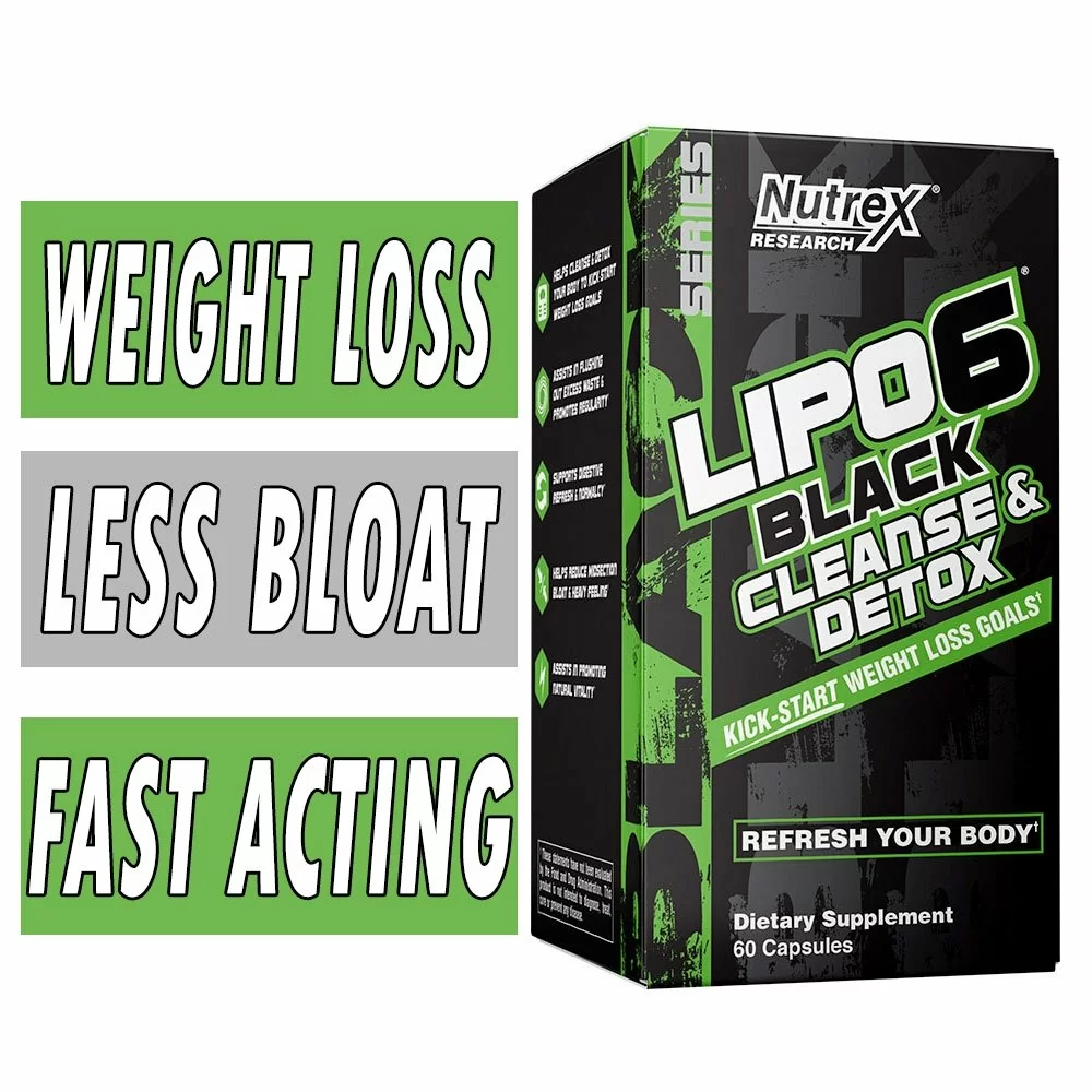 Lipo 6 Black Cleanse and Detox - Nutrex - 60 Capsules