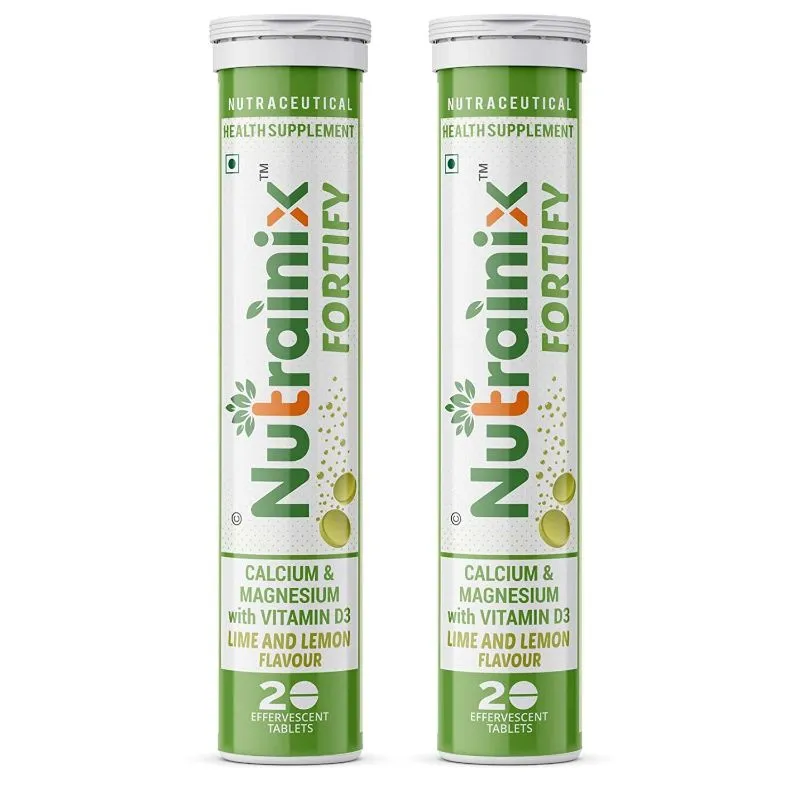 Nutrainix Fortify Calcium Supplement - Lime and Lemon Flavour