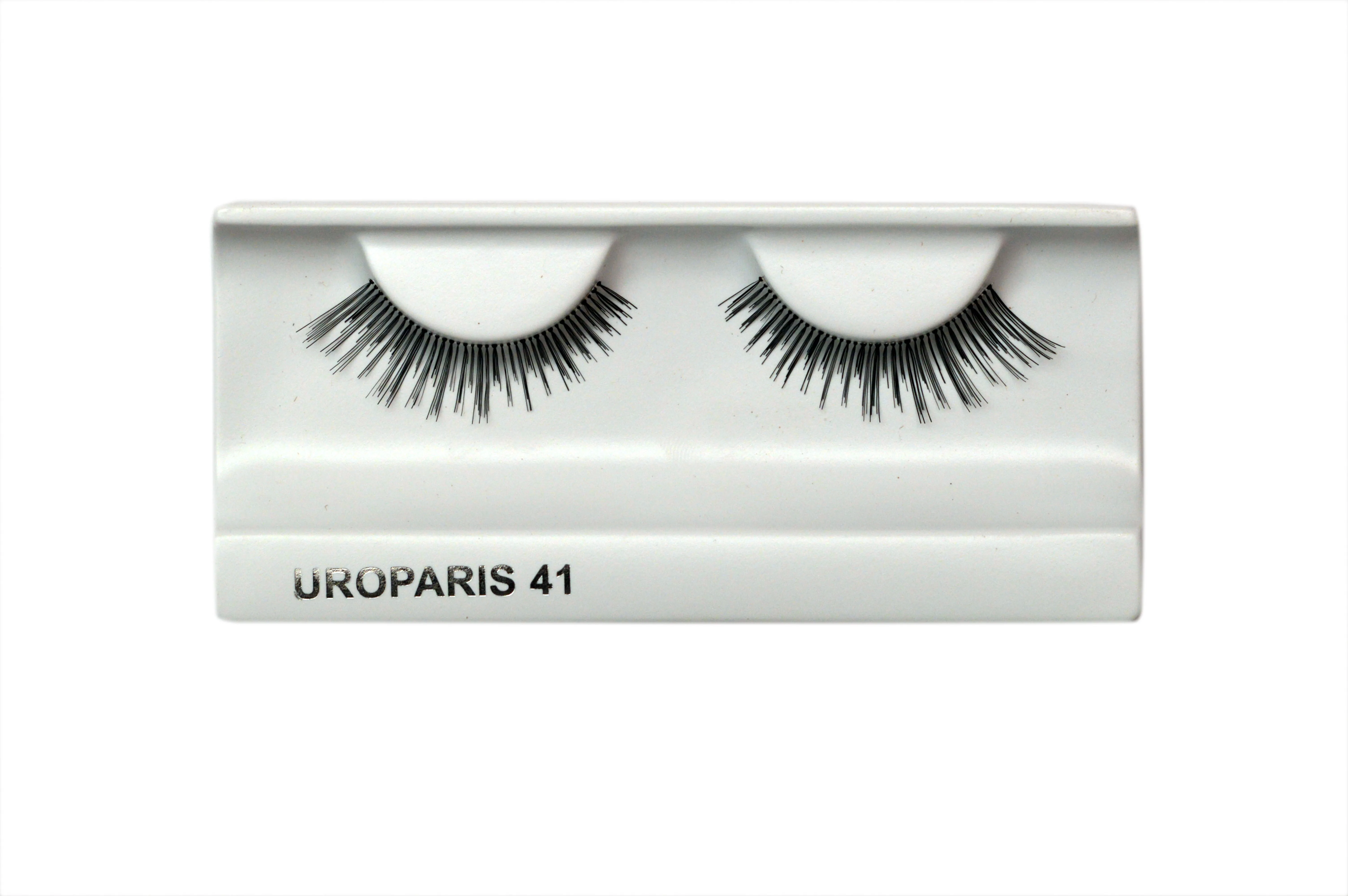 Uroparis Human Hair Eyelashes - 41 / BLACK