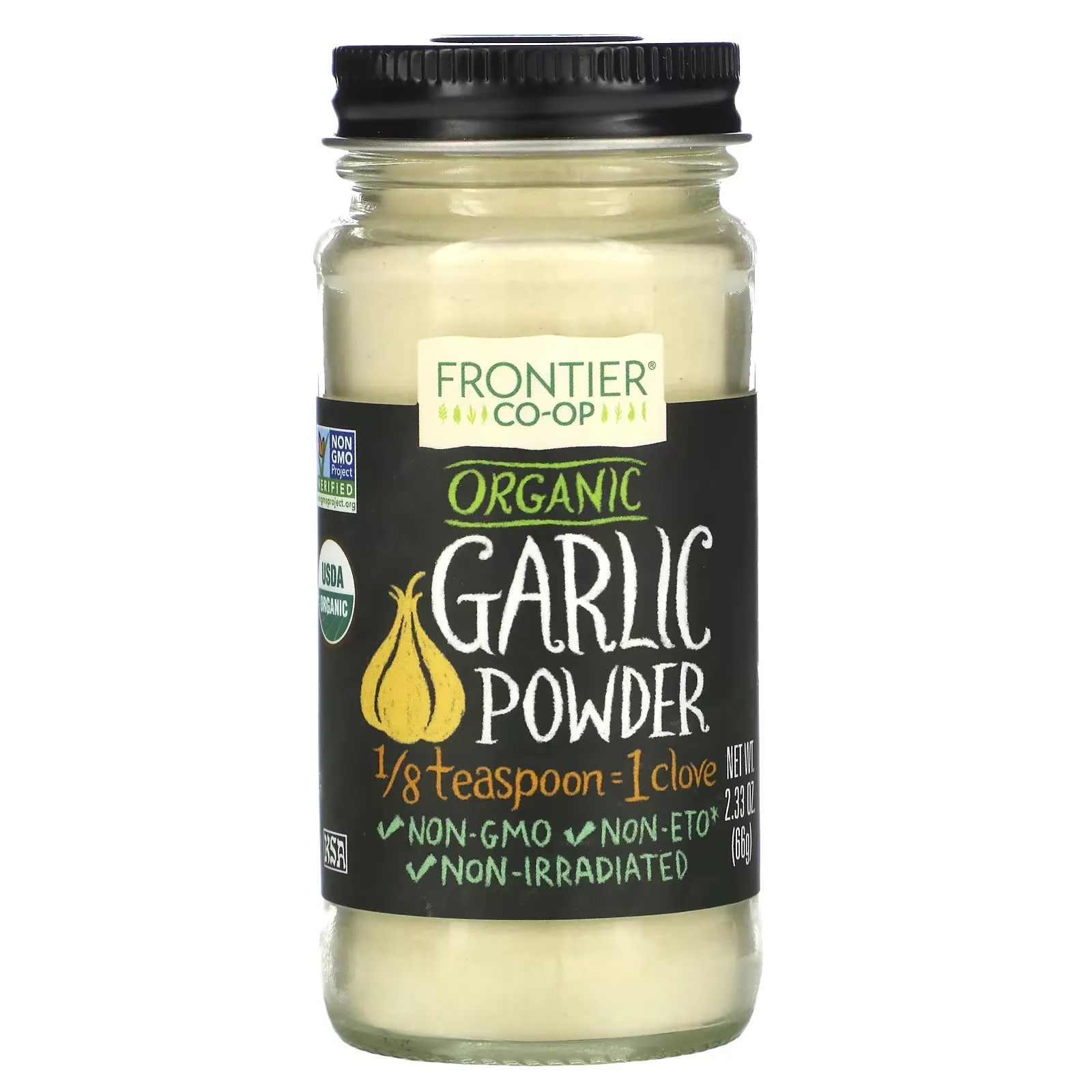 Organic Garlic Powder, 2.33 oz (66 g)