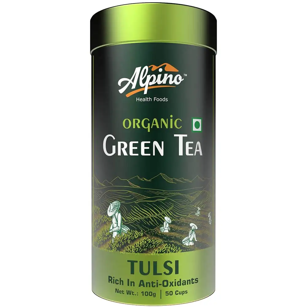 Alpino Organic Green Tea,  100 g  Tulsi