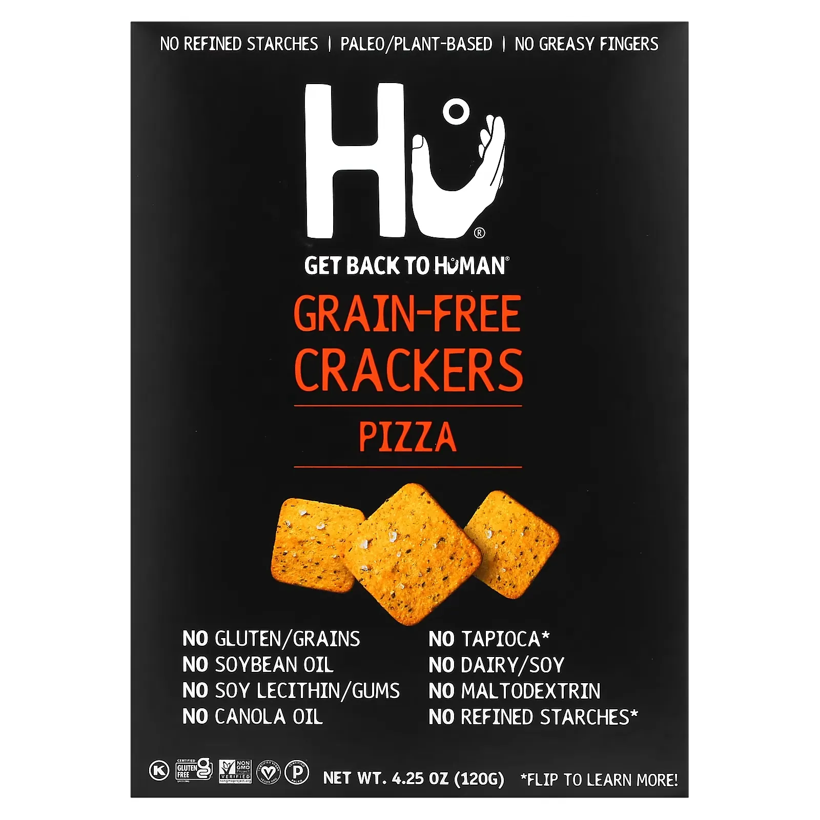 Grain-Free Crackers, Pizza, 4.25 oz (120 g)