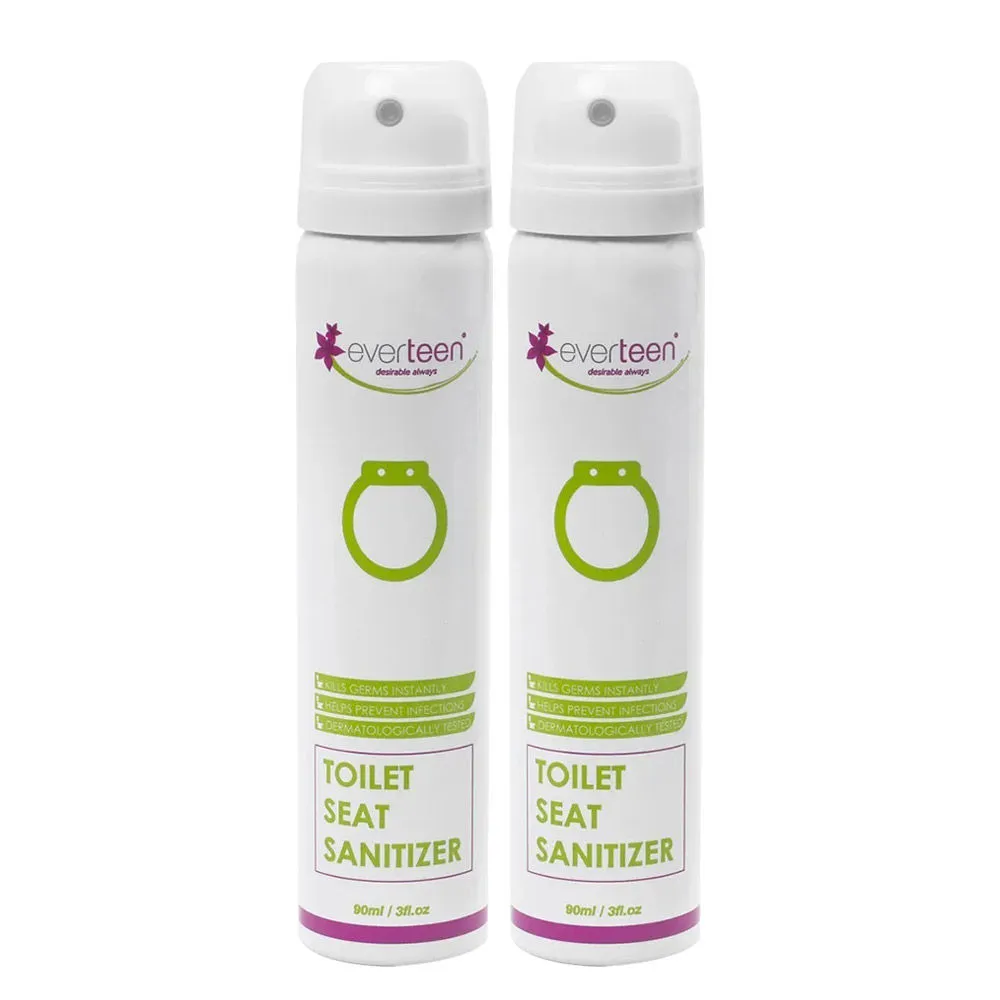 Everteen Instant Toilet Seat Sanitizer Spray for Women - Pack of 2