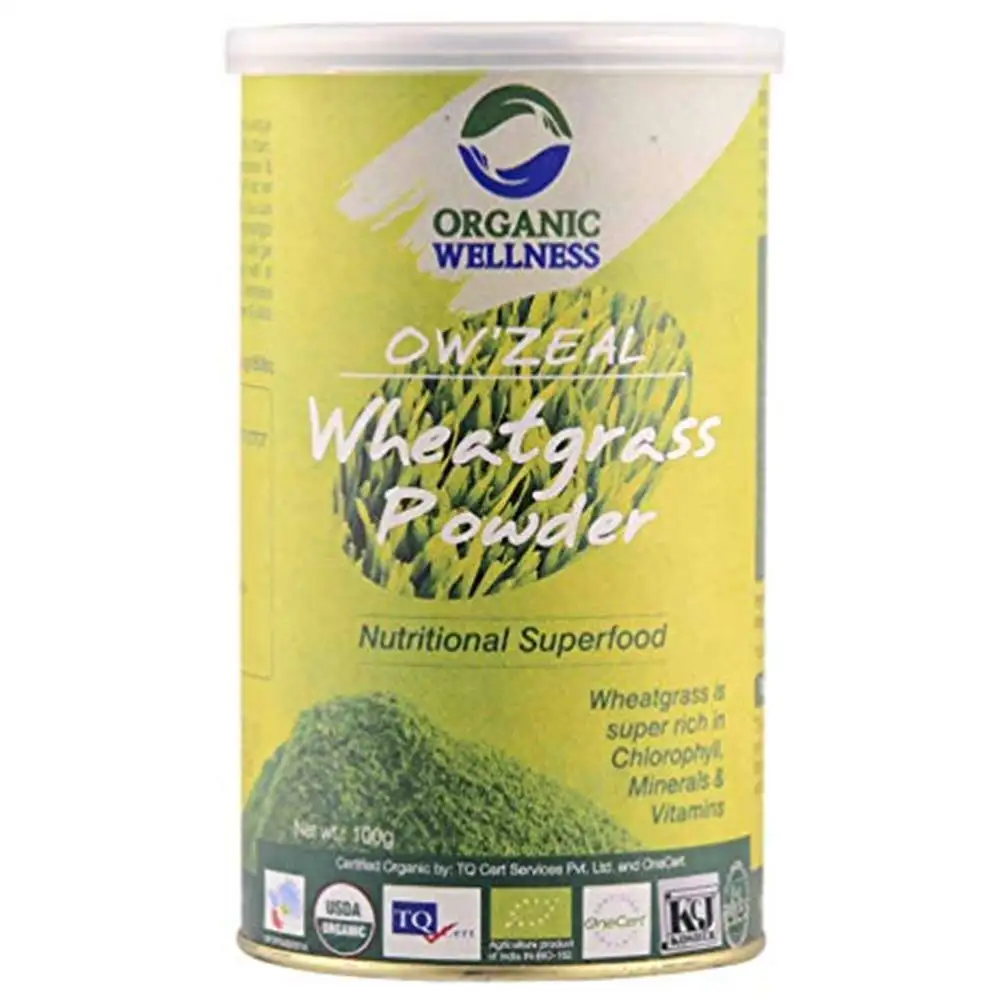 Organic Wellness OW'Zeal Wheatgrass Powder,  100 g