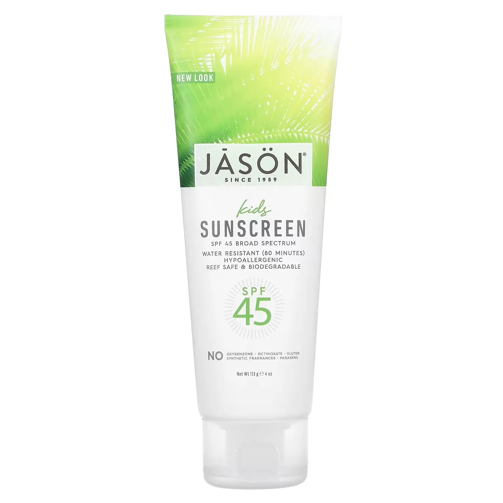 Kids Sunscreen, SPF 45, 4 oz (113 g)