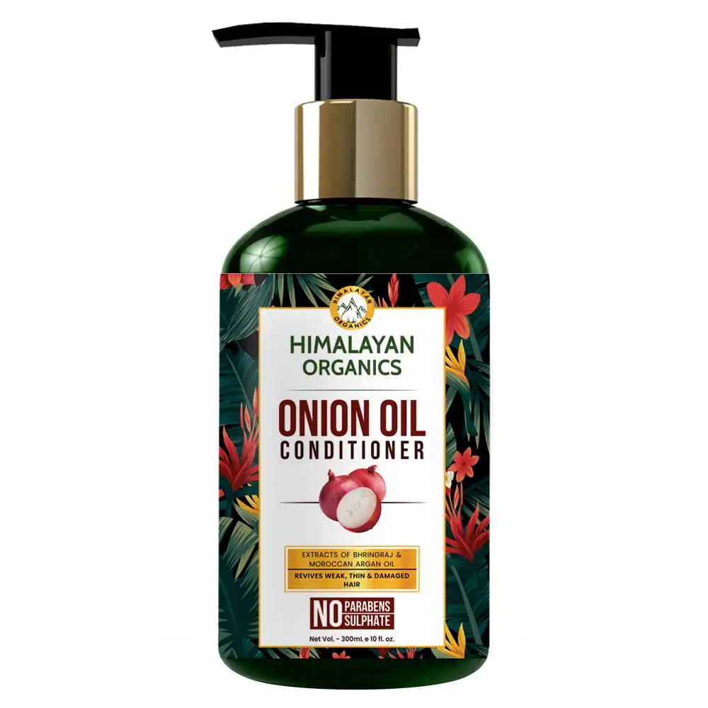 Himalayan Organics Onion Oil Conditioner,  300 ml  for All Hair Types