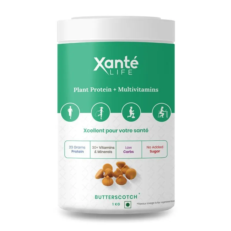 Xante Low Carb 23gm Plant Protein - Butterscotch Flavour