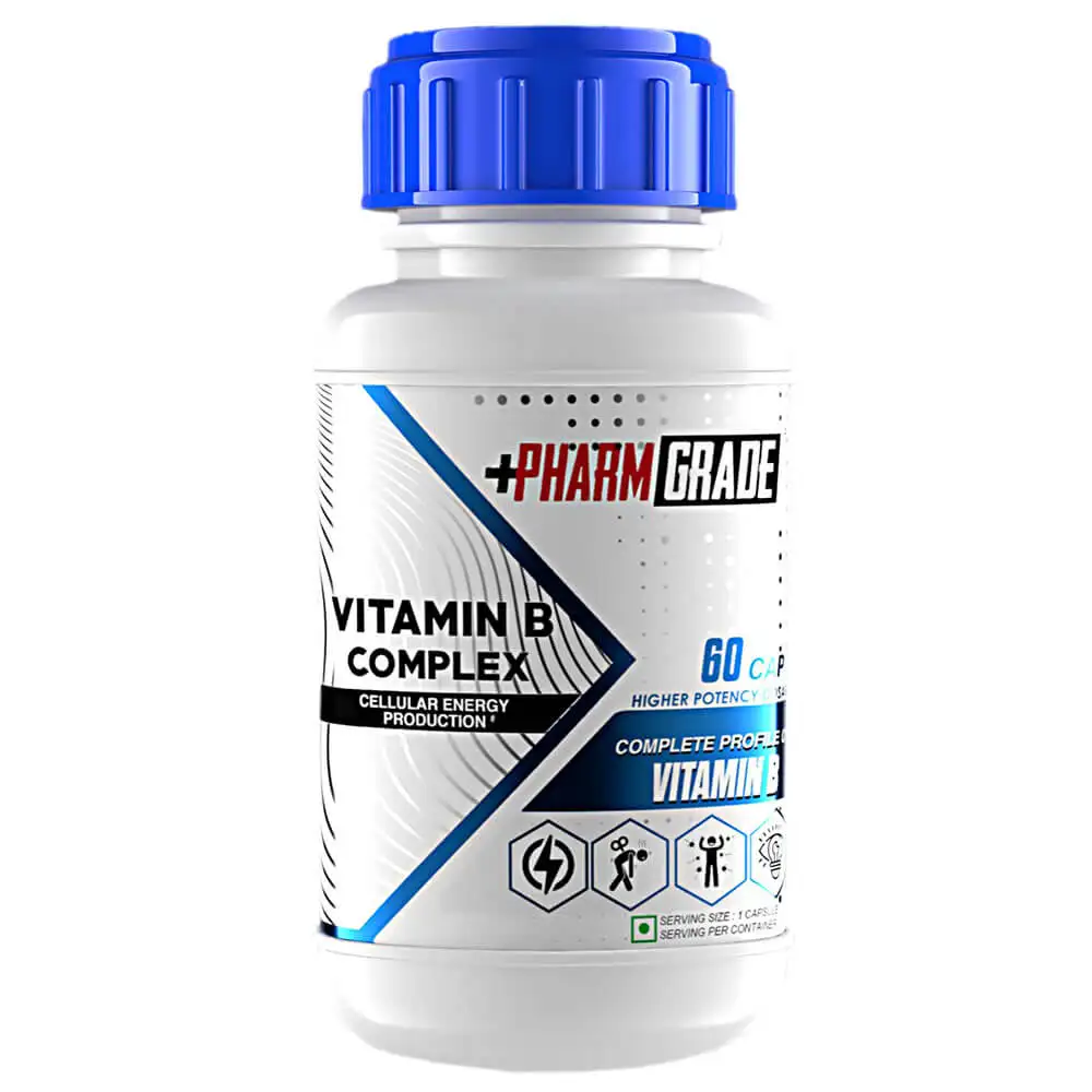 Pharmgrade Viatmin B Complex,  Unflavoured  60 capsules