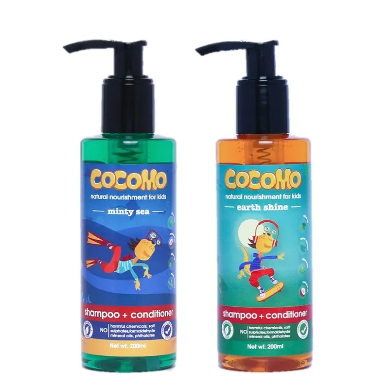 Cocomo Natural Earth Shine + Minty Sea Shampoo For Kids