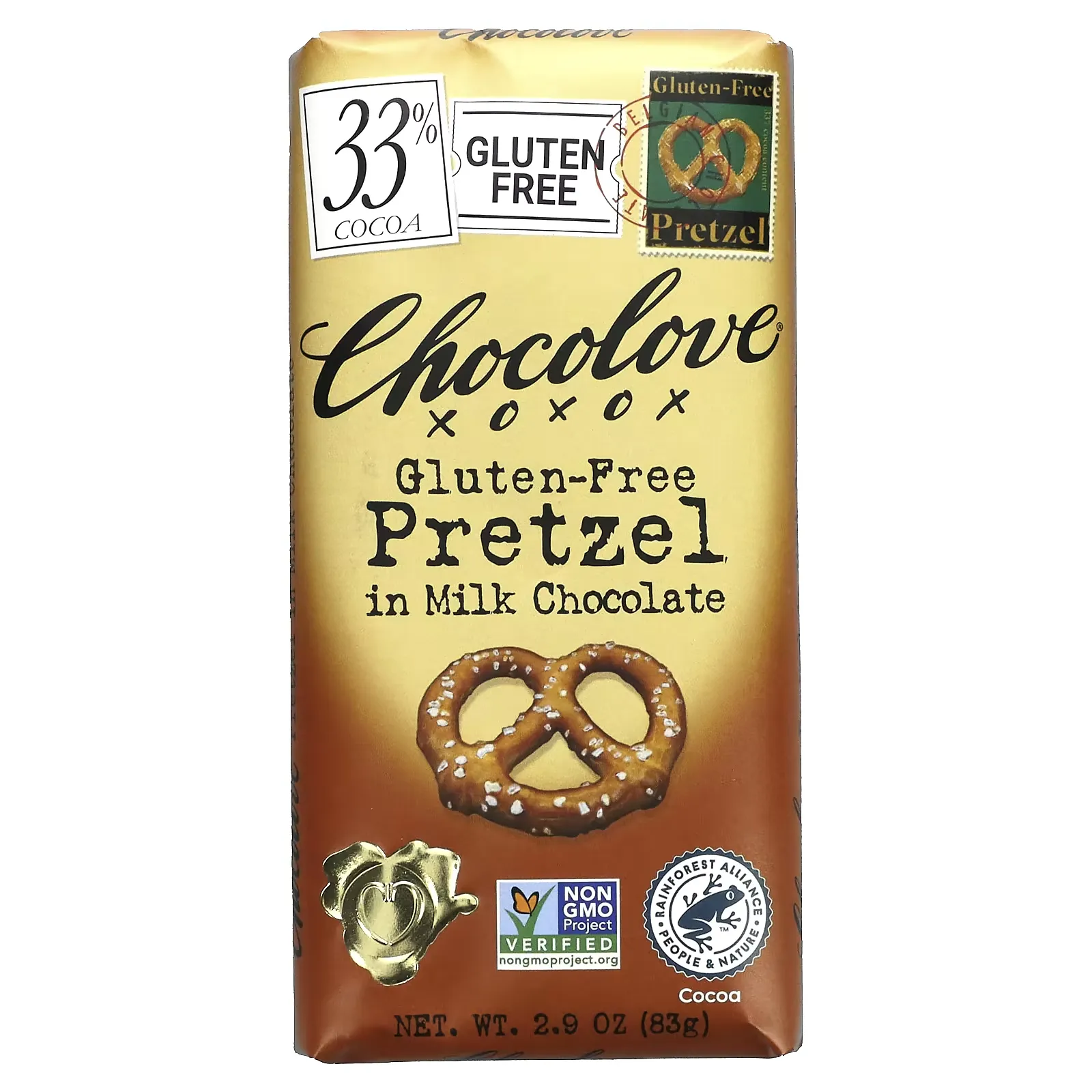 Pretzel in Milk Chocolate, 33% Cocoa, 2.9 oz (83 g)