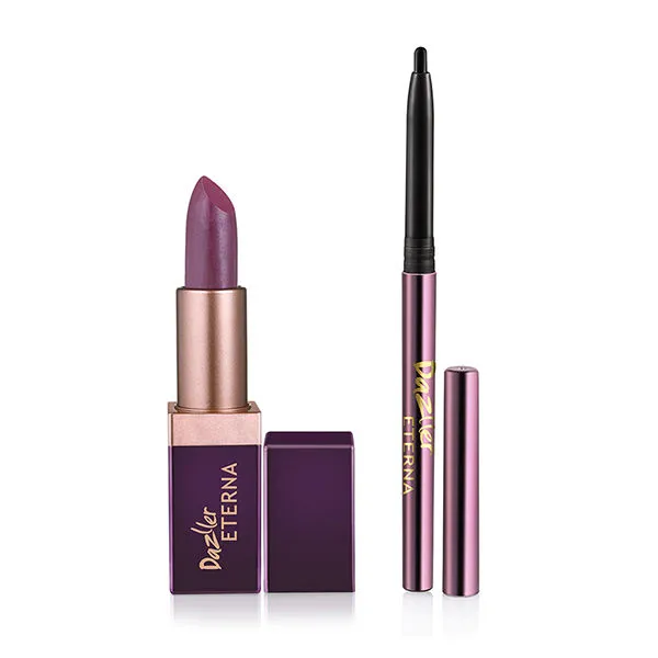 Dazller Eterna Lip Eleganz Lipstick (creme Sheen) With Herbals With Free Kajal - 1027