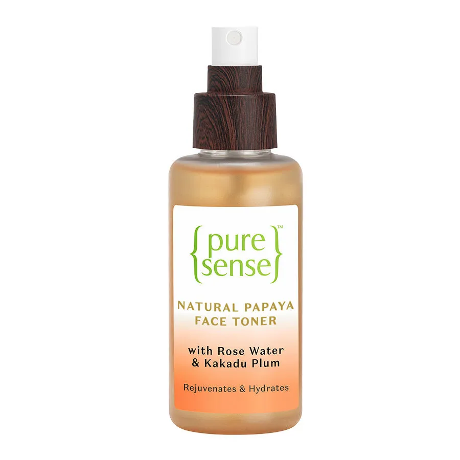 PureSense Natural Papaya Face Toner with Rose Water, & Kakadu Plum for Hydrating Skin